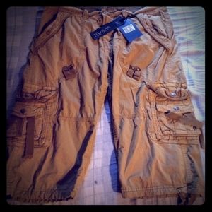 D. G. Wangzi men's military cargo shorts